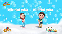 TRT Çocuk'un sevilen kahramanlarından 'el yıkama' şarkıları