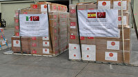 Türkiye'den İspanya ve İtalya'ya tıbbi yardım: Paketlerin üzerindeki yazı dikkat çekti