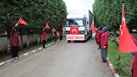 Cumhurbaşkanı Erdoğan'ın talimatı üzerine hazırlanan kolonyalar yola çıktı: İşçiler gözyaşlarını tutamadı