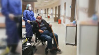 Koronavirüsü yenen 84 yaşındaki adam alkışlarla taburcu edildi: Sağlık çalışanlarından helallik istedi