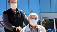 96 yaşındaki baba ile 65 yaşındaki oğlu koronavirüsü yenerek taburcu edildi