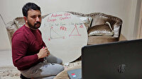 Alkışlar Özkan öğretmene: Yer sofrasında online ders