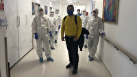 Koronavirüs tedavisi gören hasta penguen dansıyla taburcu oldu