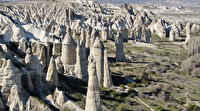 Turist çeken Kapadokya boş kaldı: Havadan görüntülendi