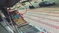 Bir yaşındaki bebeğin 2. kattaki evin penceresinden düştüğü anlar kamerada