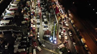 Bayrampaşa sebze halinde gece saatlerinde pes dedirten kilometrelerce kuyruk
