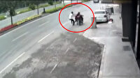 Motosiklet hırsızına meydan dayağı kameraya yansıdı