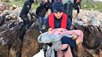 Yunan askerinin motorunu söktüğü göçmenleri Türk Sahil Güvenliği kurtardı