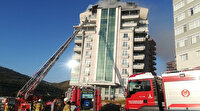 İzmir'de hareketli dakikalar: Yangın nedeniyle 10 katlı bina boşaltıldı
