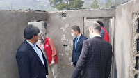 Onikişubat Belediyesi’nden evi yanan aileye yardım