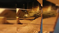 Esenler'de çatlaklar oluşan yoldaki çökme anlarına ait görüntüler kamerada