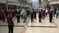 Akdeniz Üniversitesi Hastanesi'nde hemşireler and içti