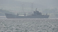 Rus savaş gemisi Çanakkale Boğazı'ndan geçti