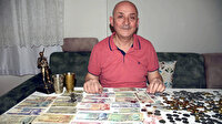 40 yılda 100 bin lira değerinde para koleksiyonu oluşturdu: Osmanlı döneminden paralar var