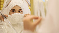 Gelin ve damatlar için 'maske' tasarladı siparişlere yetişemiyor: Gelinlik modeline uygun maskeler