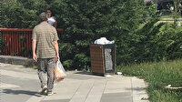 Küçükçekmece'de park çöple doldu taştı