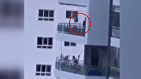 Bilinçsiz baba, çocuğunu sekizinci kattaki balkona kurduğu salıncakla boşluğa salladı
