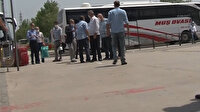 Yolcu kapma kavgası kamerada
