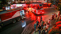 İzmir'de 9 katlı apartmanda yangın çıktı vatandaşlar sokağa döküldü