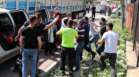 Kaza yerinde sosyal mesafe kuralına uymayanlar polisle tartıştı