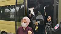Polis bile şoke oldu: Salgına rağmen balık istifi minibüs
