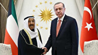 Cumhurbaşkanı Erdoğan, Kuveyt Emiri Şeyh Sabah el-Ahmed el-Cabir es-Sabah ile görüştü