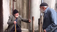 Yaşlılarımızdan hüzünlendiren buluşma: Sarılmak istedi ama sarılamadı
