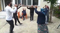 Sosyal mesafeli horon görenleri güldürdü