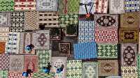 Rengarenk hasır kilimler yağlı boya tablolarını aratmadı