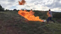 Hükümlü kendini ateşe verdi: Jandarma kurtardı