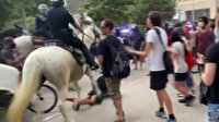 Gerilimin tırmandığı ABD’de atlı polis göstericiyi ezdi
