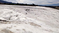 Pamukkale’yi bir haftada 2 bin kişi ziyaret etti