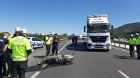 Tırın altına giren motosikletin sürücüsü öldü