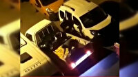 Arnavutköy’de toptancı aracını soyan hırsızlar böyle görüntülendi