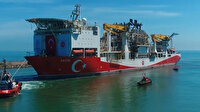 Fatih'in Trabzon Limanı'na demir attığı 'Operasyon' havadan görüntülendi
