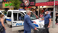 Hem maskeyi takmadı hem de 'şov yapmayın' diyerek polise tepki gösterdi