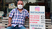 Adana sokaklarında tezgah açıp Instagram takipçisi ve etkileşim satıyor