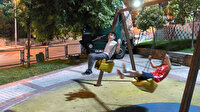 Sultangazi'de faciaya ramak kala: Çocuklar salıncaktayken kamyon parka daldı