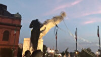 ABD'de sular durulmuyor: Göstericiler Kristof Kolomb’un bir heykelini daha yıktı