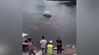 Çin'de öğrenci dolu otobüs göle uçtu