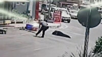 Aranan şahıs kaçarken iki polis memurunu bıçakla yaraladı: Yaralı polis şüpheliyi ayağından vurarak durdurdu