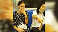 Kadıköy-Kartal metrosunda maske takmayan iki bilinçsiz genç kız, kendilerini uyaran yolcuya saldırdı