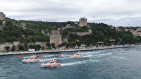15 Temmuz şehitleri ve gaziler için İstanbul Boğazı'nda saygı geçişi düzenlendi