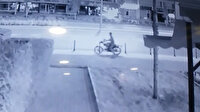 Motosiklet hırsızı kameraya yakalandı