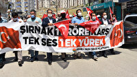 Şırnak teröre karşı tek yürek: Kahrolsun PKK, iş birlikçi HDP