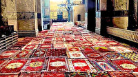 Göz nuru bin 322 halı: El emeği halılar Ayasofya'da göz kamaştırdı