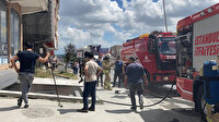 Arnavutköy'de motor tesisatı yapan bir iş yerinin havalandırma kısmında patlama