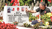 Şehitlerine koştular