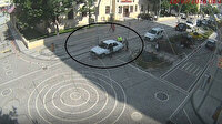 Aracı arıza yapan sürücünün yardımına polis memuru yetişti