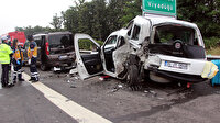 Bolu'da zincirleme trafik kazası: 8 yaralı